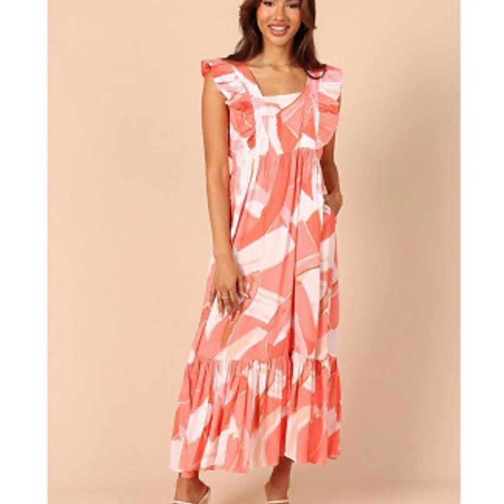 Petal & Pup Pink Abstract Maxi Dress